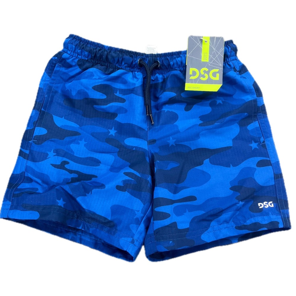 DSG Boys Blue Star Camo Athletic Fit‎ Rec Shorts Size XS